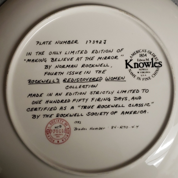 Norman Rockwell collectors plate - Picture 3 of 3